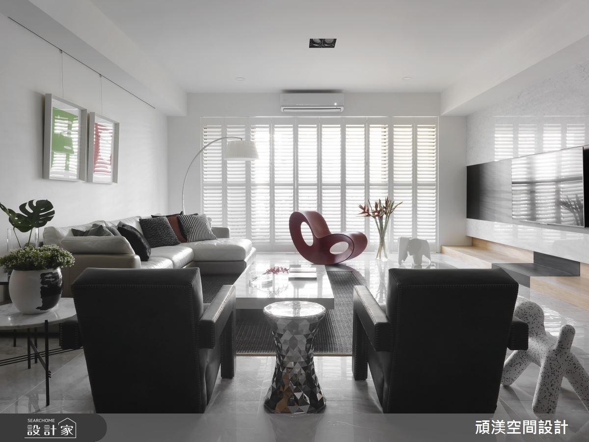 60坪新成屋(5年以下)＿現代風客廳案例圖片＿頑渼空間設計＿頑渼_20之7