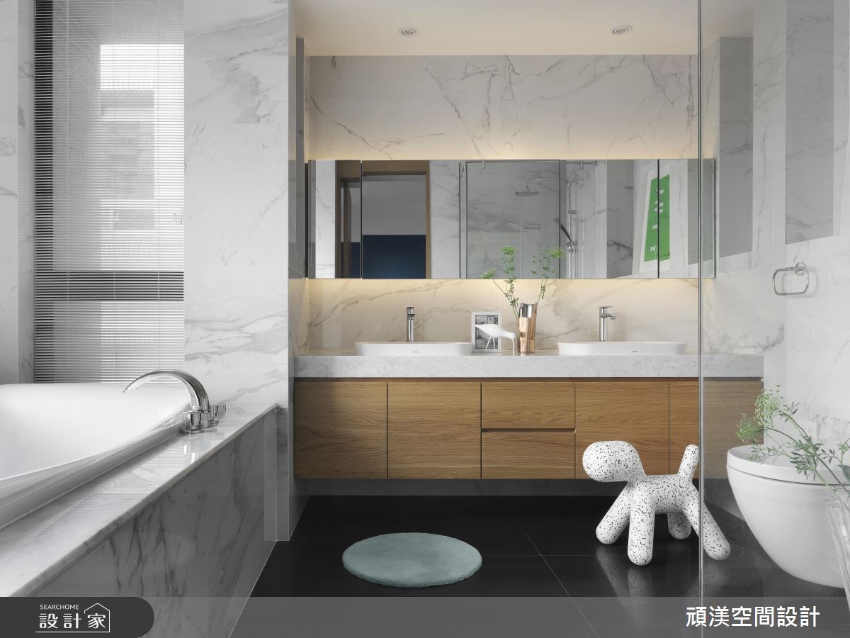 60坪新成屋(5年以下)＿現代風浴室案例圖片＿頑渼空間設計＿頑渼_20之23