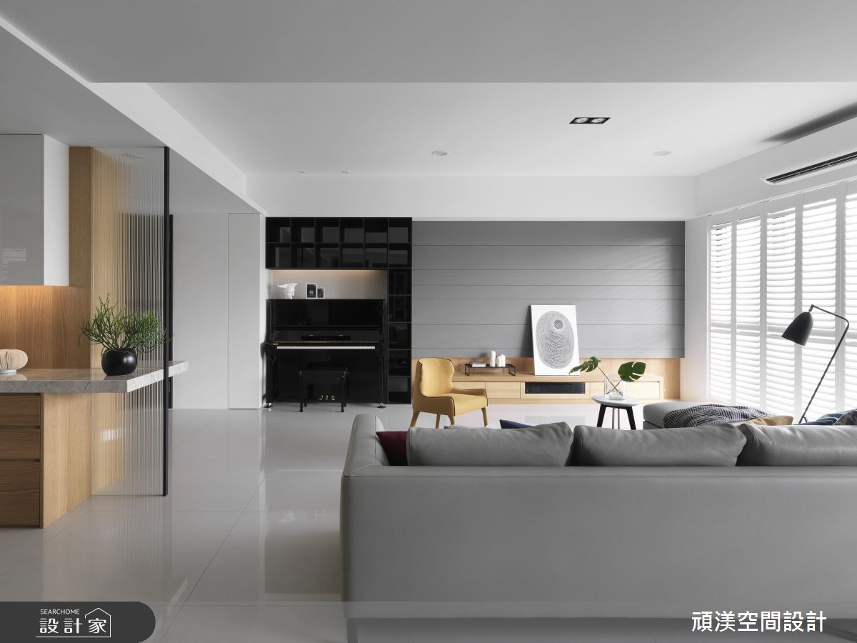 50坪新成屋(5年以下)＿現代風客廳案例圖片＿頑渼空間設計＿頑渼_22之3
