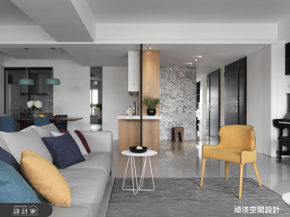 50坪新成屋(5年以下)＿現代風客廳案例圖片＿頑渼空間設計＿頑渼_22之4