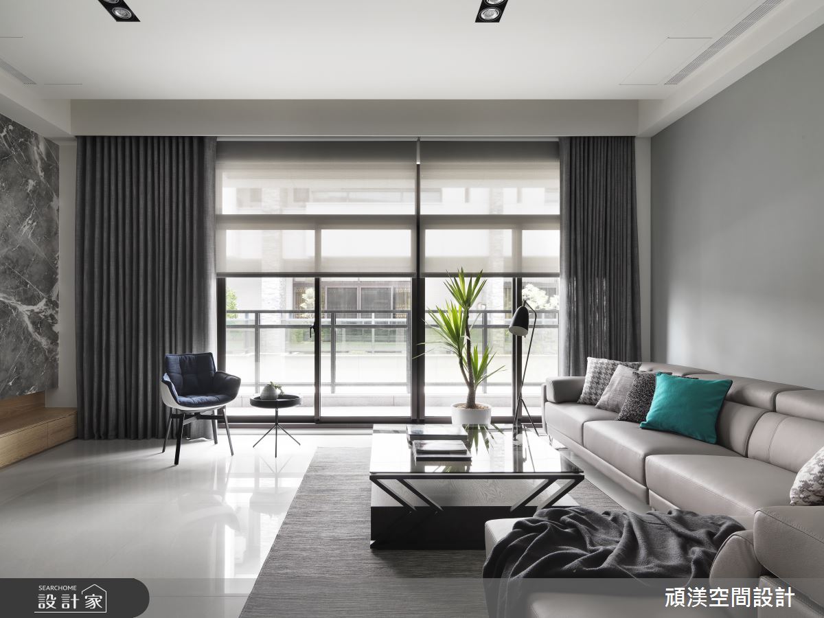 60坪新成屋(5年以下)＿現代風客廳案例圖片＿頑渼空間設計＿頑渼_26之1