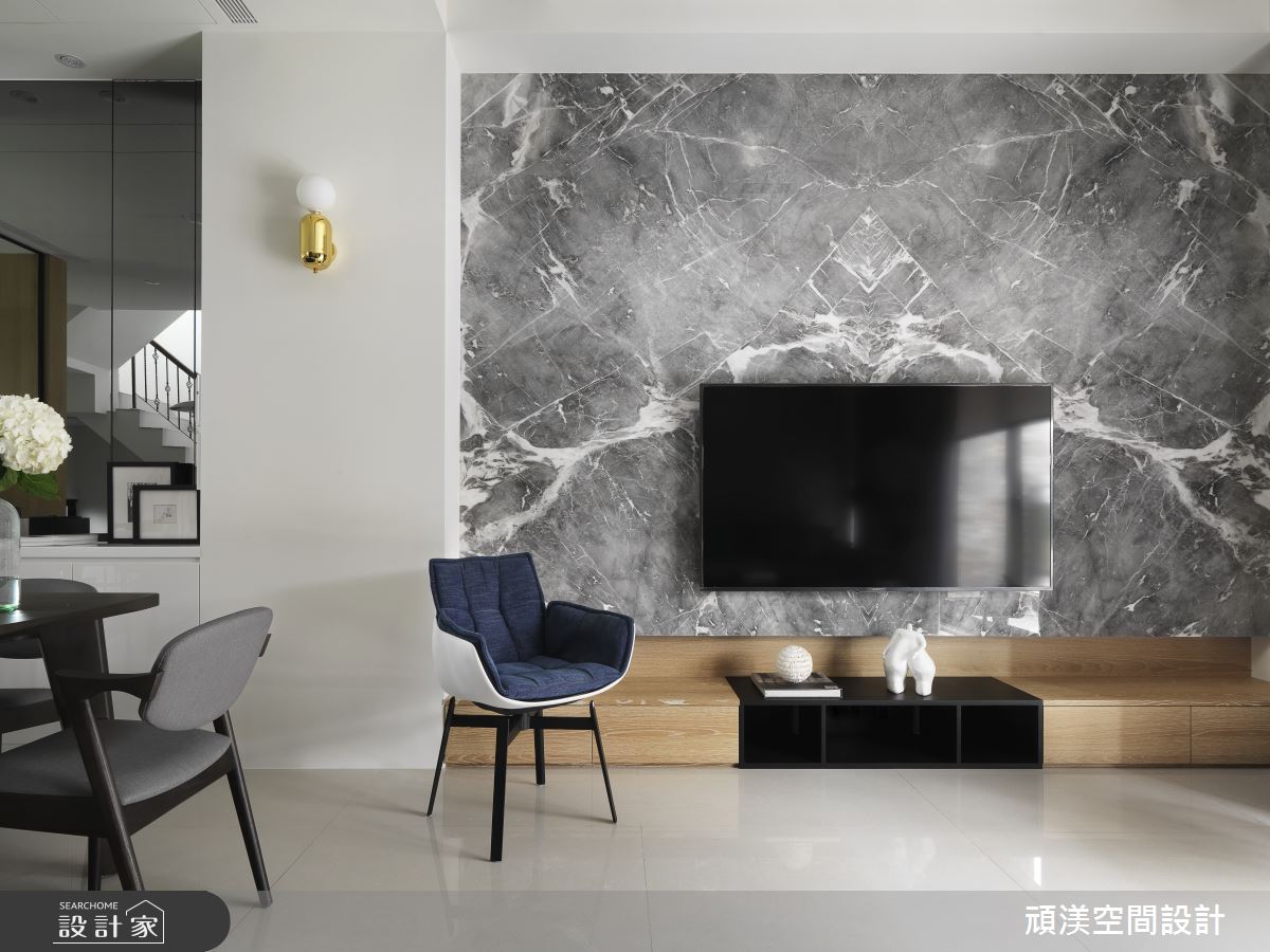 60坪新成屋(5年以下)＿現代風客廳案例圖片＿頑渼空間設計＿頑渼_26之2