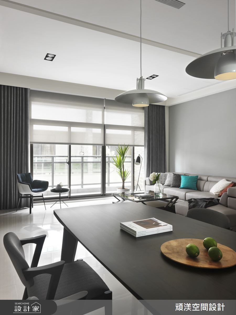 60坪新成屋(5年以下)＿現代風客廳餐廳案例圖片＿頑渼空間設計＿頑渼_26之6