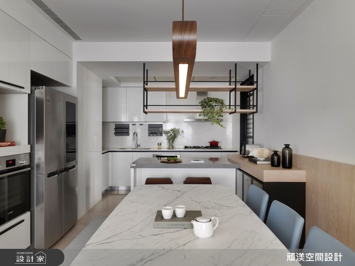 38坪新成屋(5年以下)＿現代風餐廳廚房吧檯案例圖片＿頑渼空間設計＿頑渼_30之18