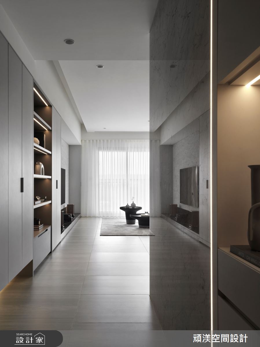 35坪新成屋(5年以下)＿現代風玄關客廳案例圖片＿頑渼空間設計＿頑渼_31之1