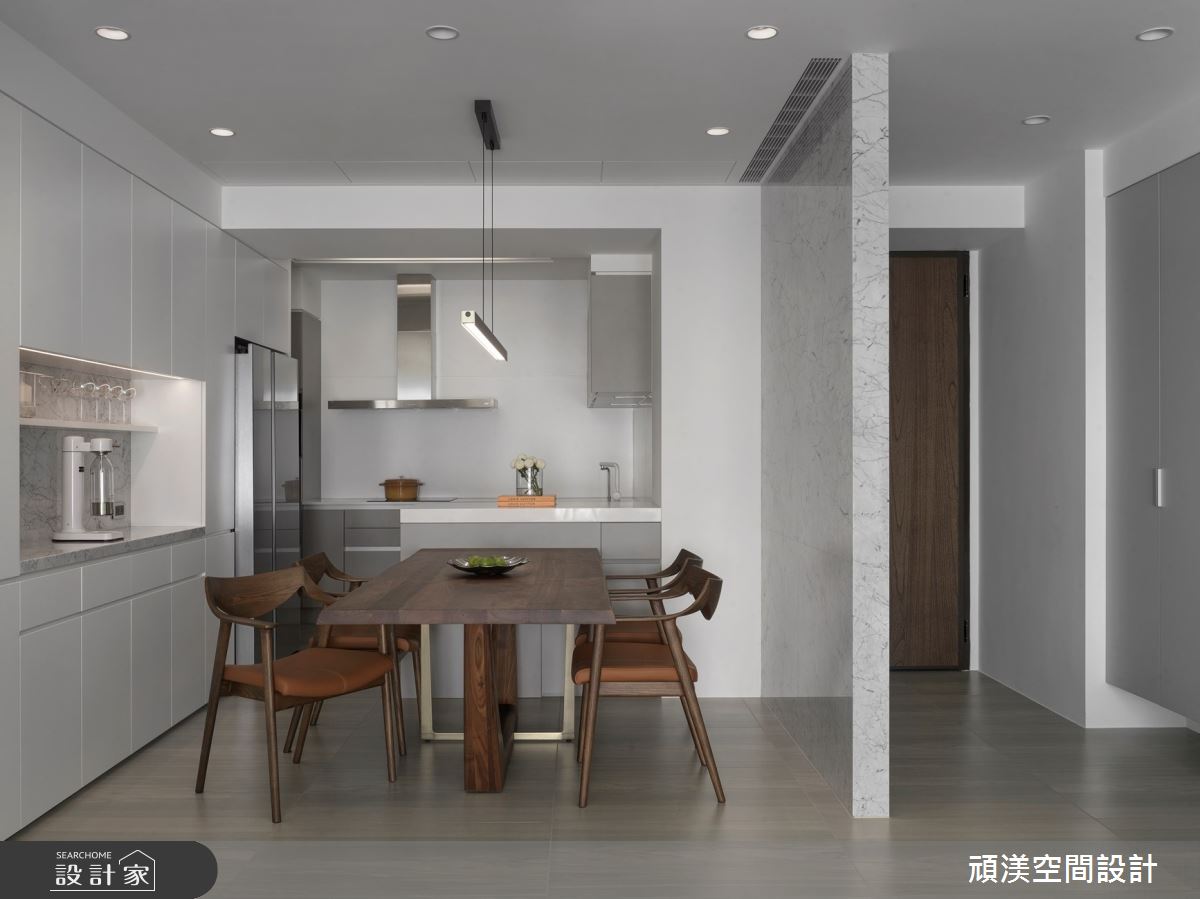 35坪新成屋(5年以下)＿現代風玄關餐廳廚房中島案例圖片＿頑渼空間設計＿頑渼_31之10