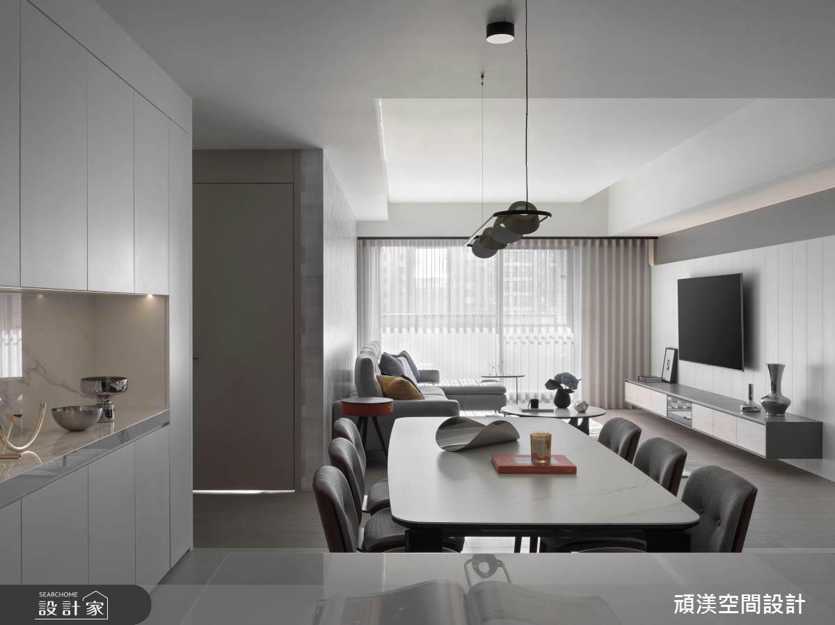 36坪新成屋(5年以下)＿現代風客廳餐廳案例圖片＿頑渼空間設計＿頑渼_32之2