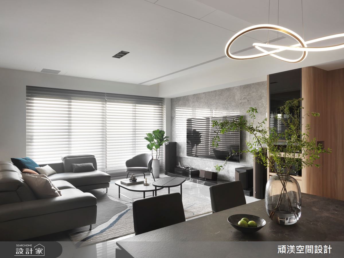 45坪新成屋(5年以下)＿現代風客廳餐廳案例圖片＿頑渼空間設計＿頑渼_34之4