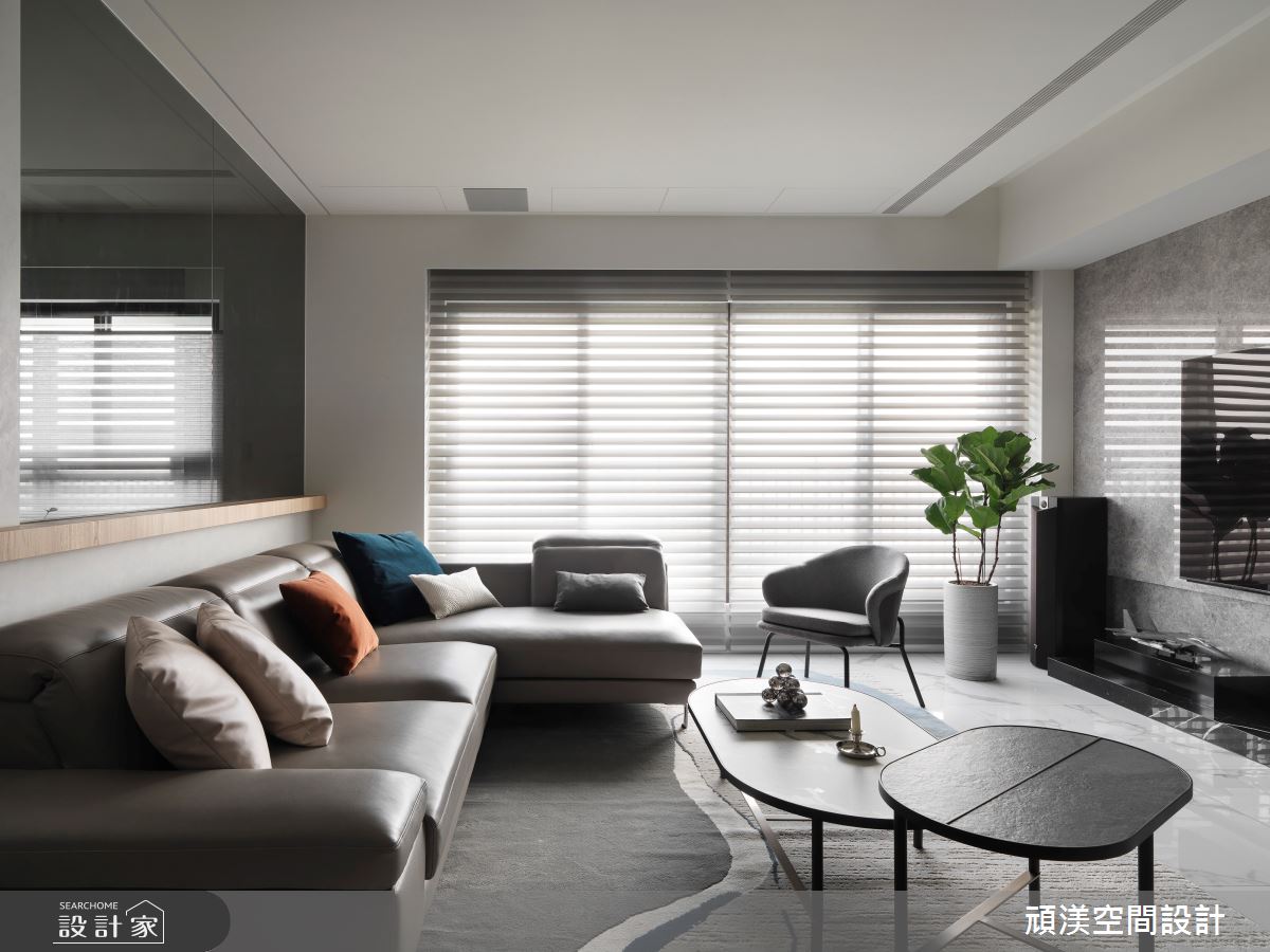 45坪新成屋(5年以下)＿現代風客廳案例圖片＿頑渼空間設計＿頑渼_34之5