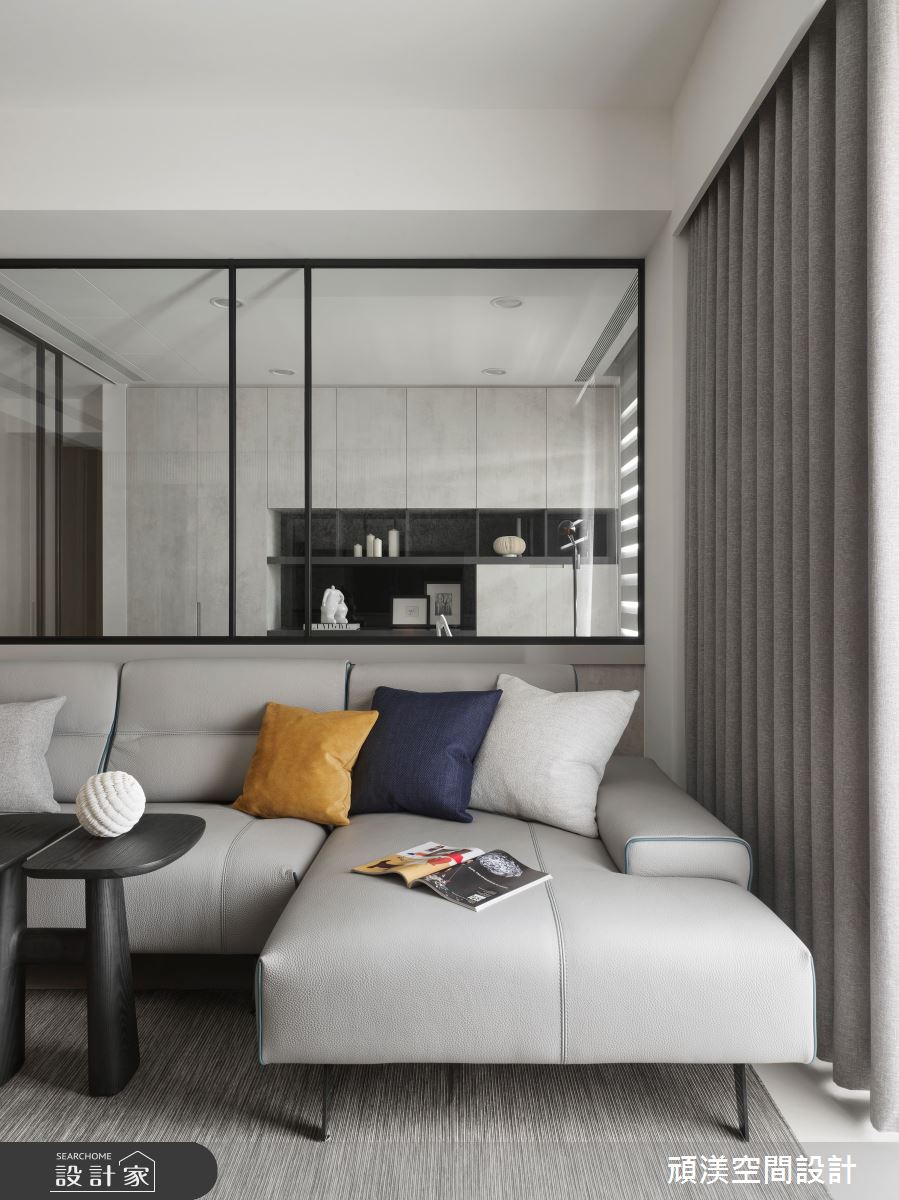 35坪新成屋(5年以下)＿現代風客廳案例圖片＿頑渼空間設計＿頑渼_35之12