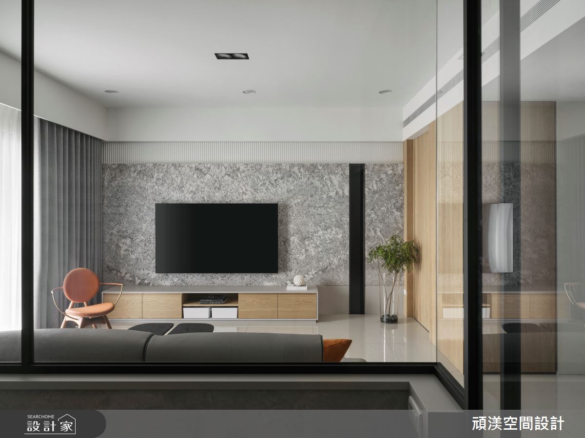 35坪新成屋(5年以下)＿現代風客廳案例圖片＿頑渼空間設計＿頑渼_35之14