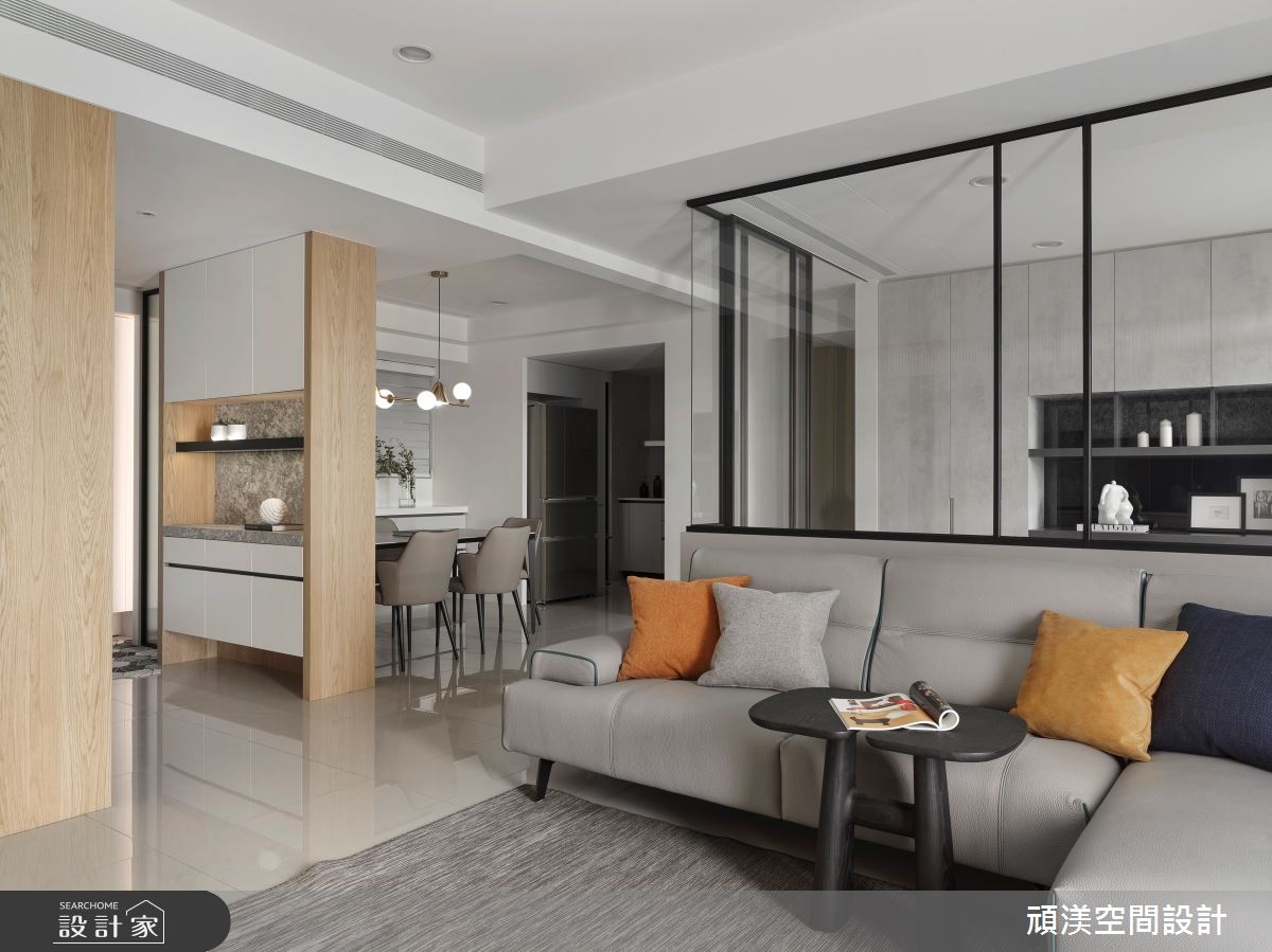 35坪新成屋(5年以下)＿現代風客廳餐廳案例圖片＿頑渼空間設計＿頑渼_35之17