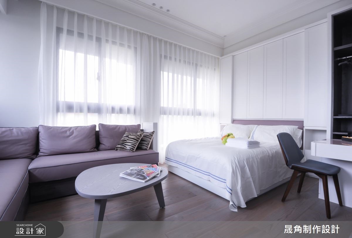 26坪新成屋(5年以下)＿奢華風臥室案例圖片＿晟角制作設計有限公司＿晟角_微光之2