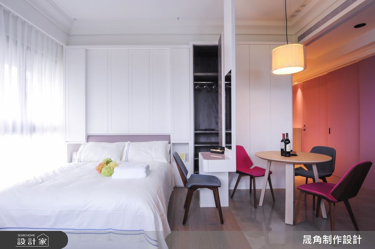 26坪新成屋(5年以下)＿奢華風餐廳臥室案例圖片＿晟角制作設計有限公司＿晟角_微光之7