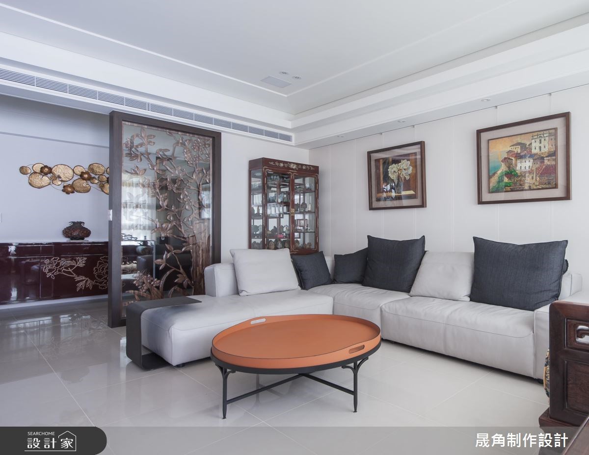 52坪新成屋(5年以下)＿新中式風客廳案例圖片＿晟角制作設計有限公司＿晟角_墨韻之6