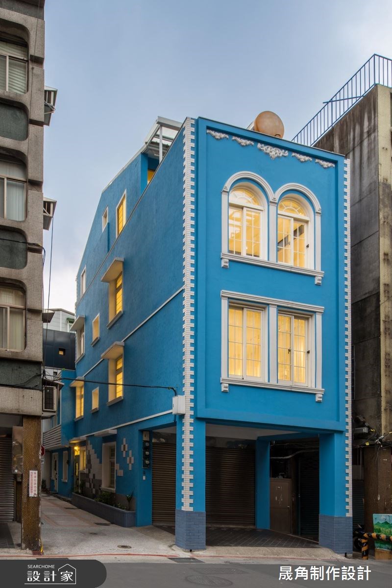 120坪老屋(16~30年)＿混搭風案例圖片＿晟角制作設計有限公司＿晟角_藍屋之1