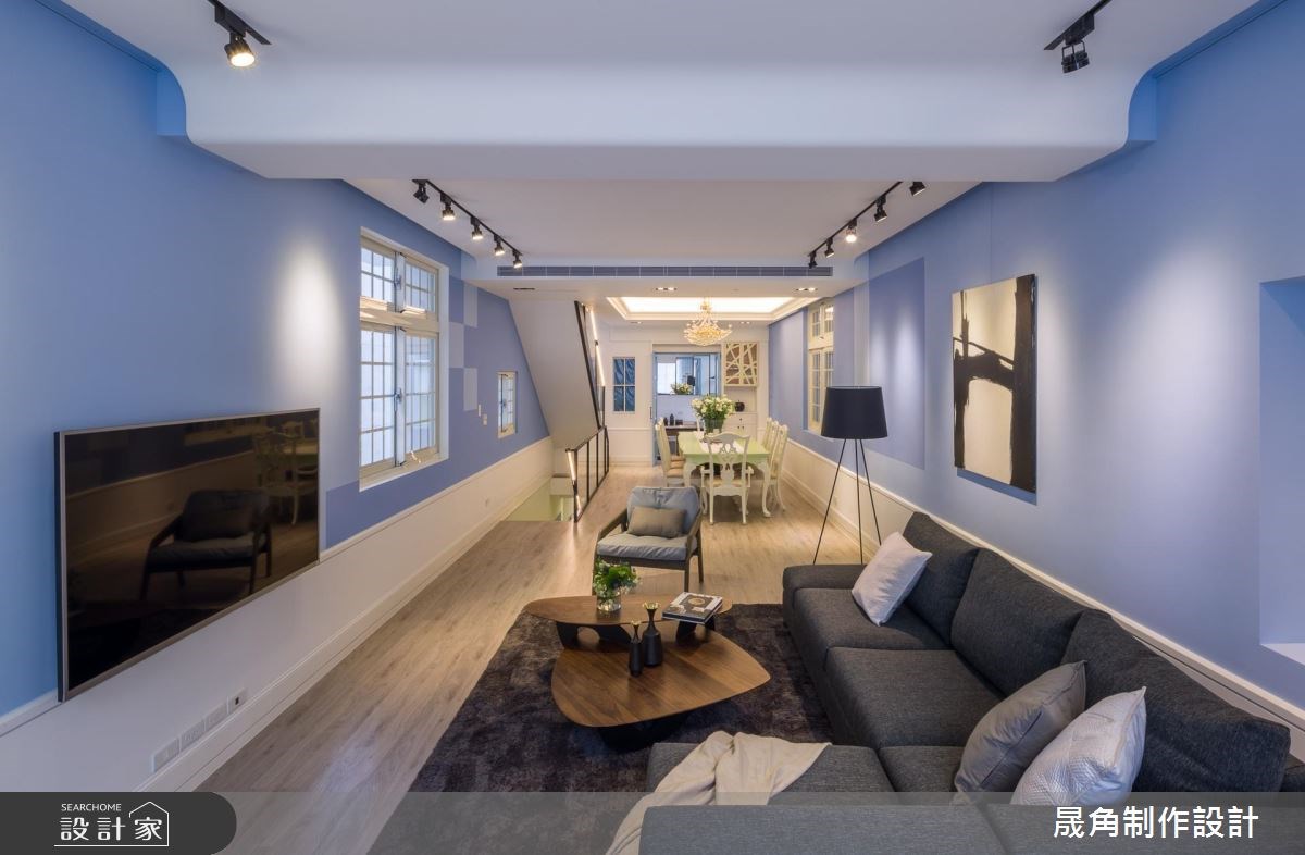 120坪老屋(16~30年)＿混搭風客廳餐廳案例圖片＿晟角制作設計有限公司＿晟角_藍屋之10