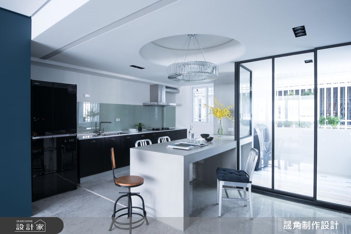 40坪老屋(16~30年)＿現代風餐廳廚房工作區案例圖片＿晟角制作設計有限公司＿晟角_時光之7