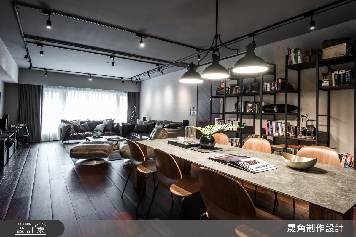 60坪新成屋(5年以下)＿現代風客廳餐廳案例圖片＿晟角制作設計有限公司＿晟角_爵士之5