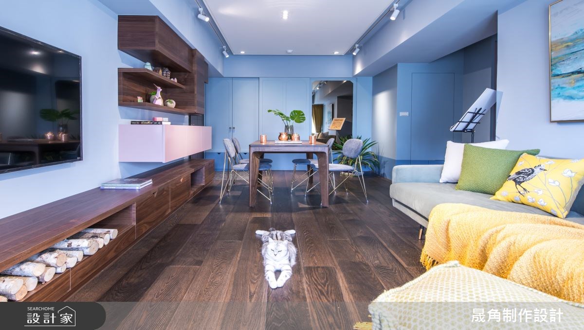 30坪中古屋(5~15年)＿北歐風客廳餐廳案例圖片＿晟角制作設計有限公司＿晟角_探戈之2