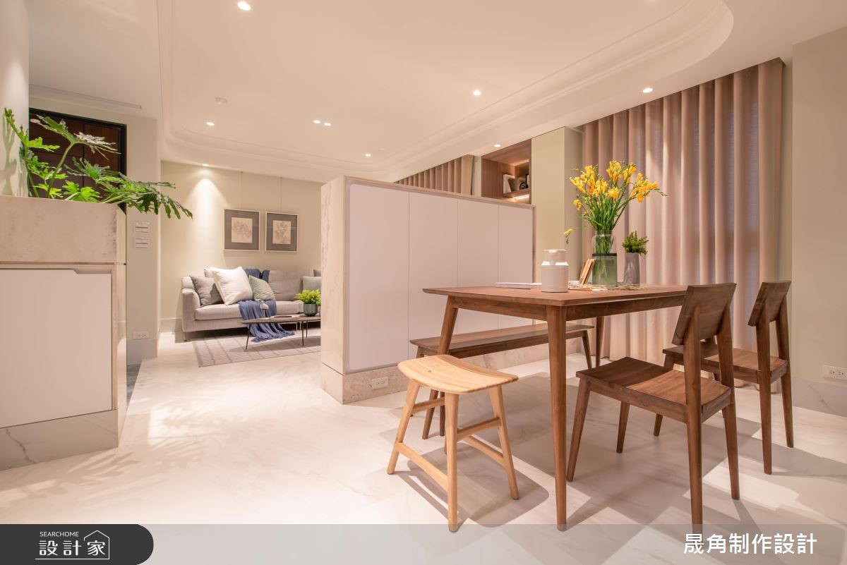 45坪中古屋(5~15年)＿新古典客廳餐廳案例圖片＿晟角制作設計有限公司＿晟角_青鳥之9
