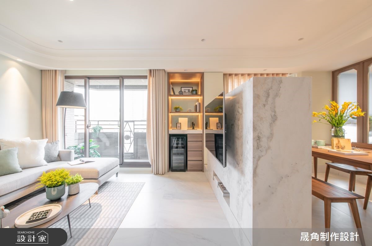 45坪中古屋(5~15年)＿新古典客廳餐廳案例圖片＿晟角制作設計有限公司＿晟角_青鳥之4