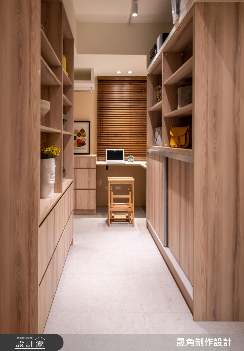40坪老屋(16~30年)＿混搭風更衣間案例圖片＿晟角制作設計有限公司＿晟角_朝晨之25