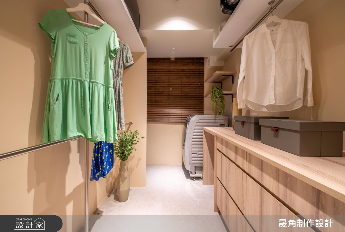 40坪老屋(16~30年)＿混搭風更衣間案例圖片＿晟角制作設計有限公司＿晟角_朝晨之28
