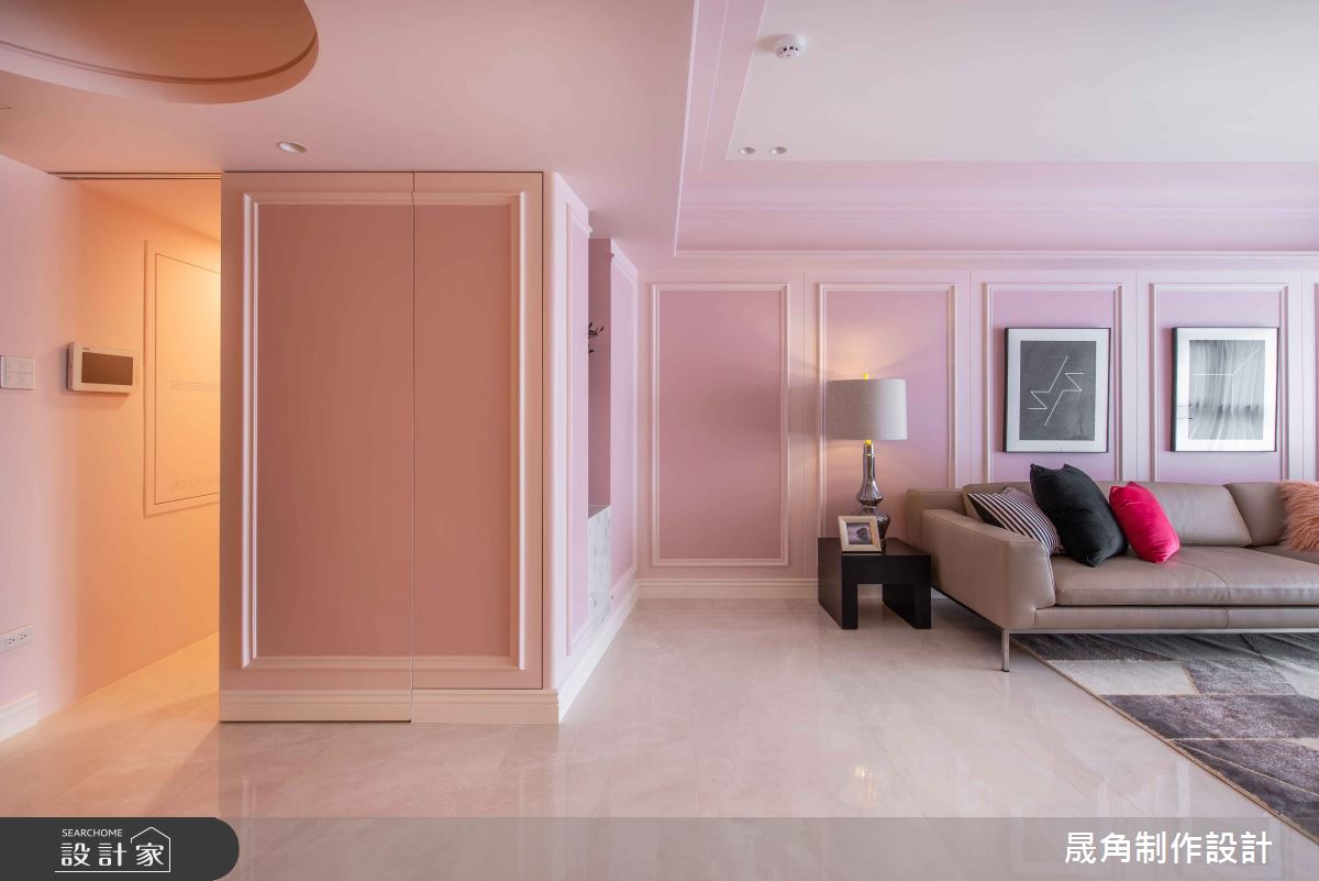 50坪新成屋(5年以下)＿新古典客廳案例圖片＿晟角制作設計有限公司＿晟角_薔薇之4