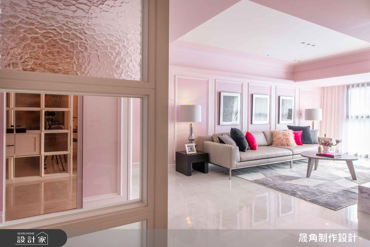 50坪新成屋(5年以下)＿新古典客廳案例圖片＿晟角制作設計有限公司＿晟角_薔薇之5