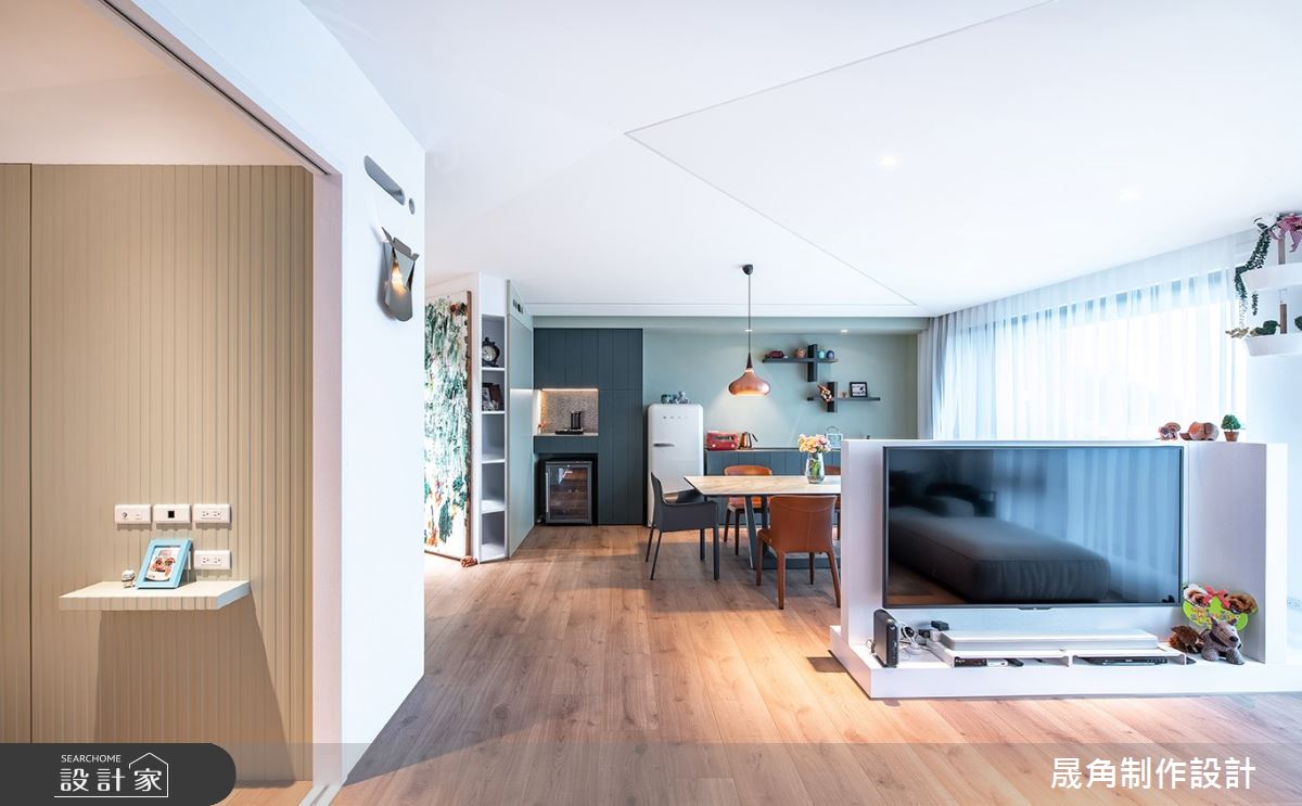 60坪新成屋(5年以下)＿北歐風客廳案例圖片＿晟角制作設計有限公司＿晟角_風稜之12