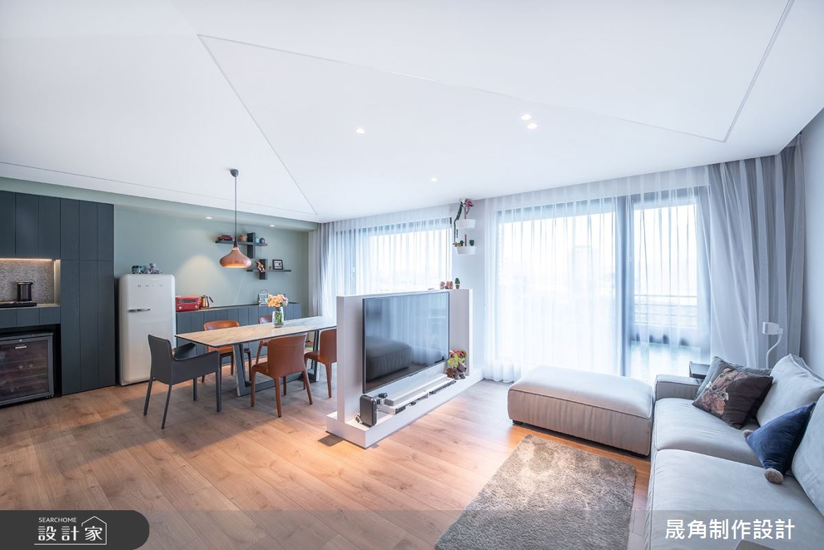 60坪新成屋(5年以下)＿北歐風客廳案例圖片＿晟角制作設計有限公司＿晟角_風稜之10