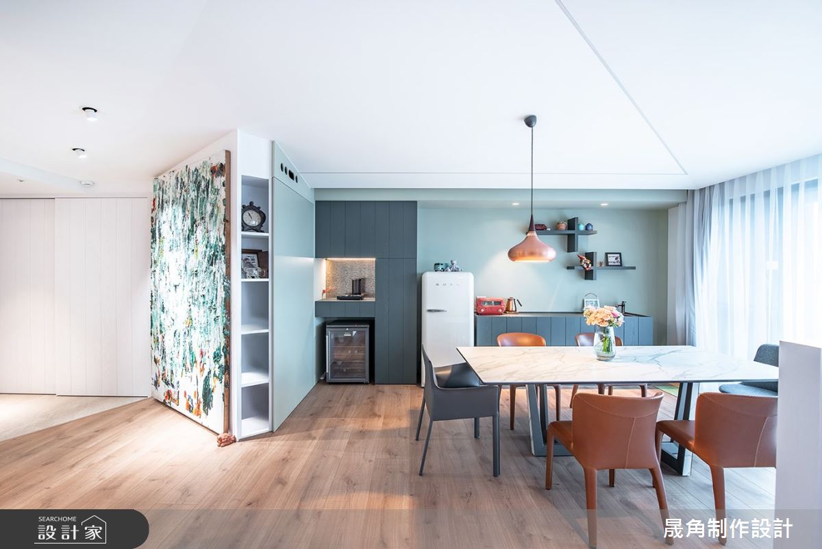 60坪新成屋(5年以下)＿北歐風餐廳案例圖片＿晟角制作設計有限公司＿晟角_風稜之4