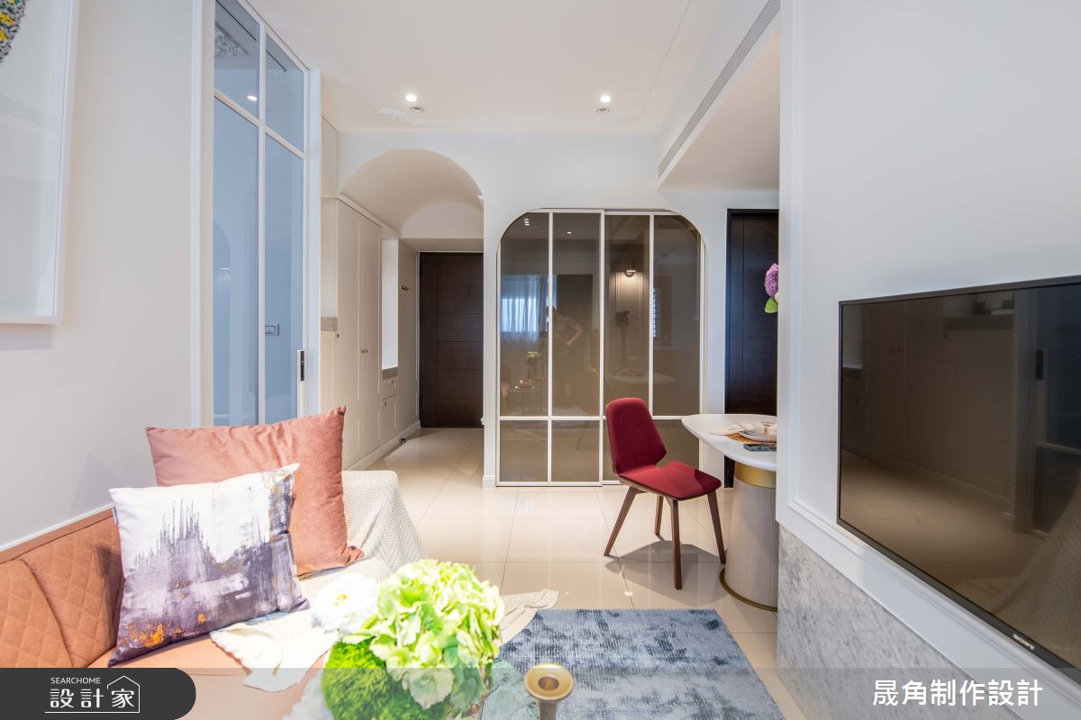 30坪新成屋(5年以下)＿新古典客廳案例圖片＿晟角制作設計有限公司＿晟角_香榭之4