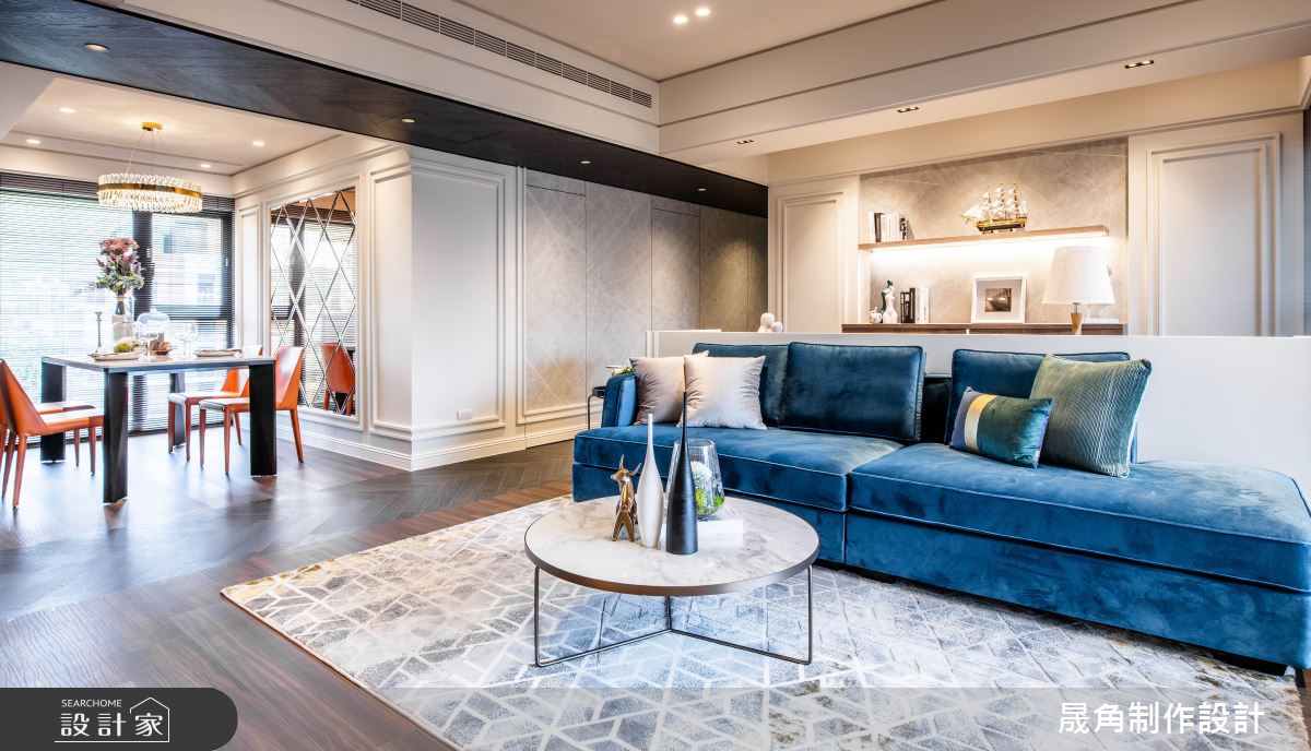 62坪新成屋(5年以下)＿新古典客廳餐廳案例圖片＿晟角制作設計有限公司＿晟角_碧凝青之9
