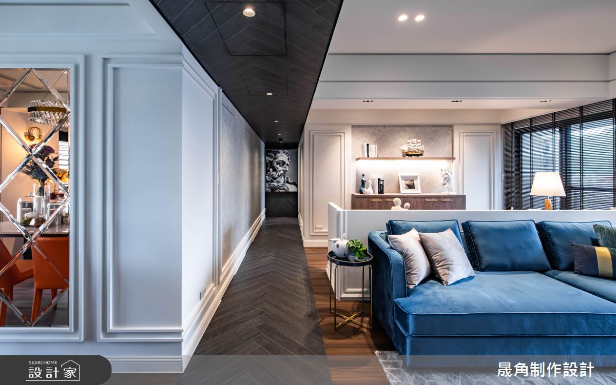 62坪新成屋(5年以下)＿新古典客廳走廊案例圖片＿晟角制作設計有限公司＿晟角_碧凝青之11