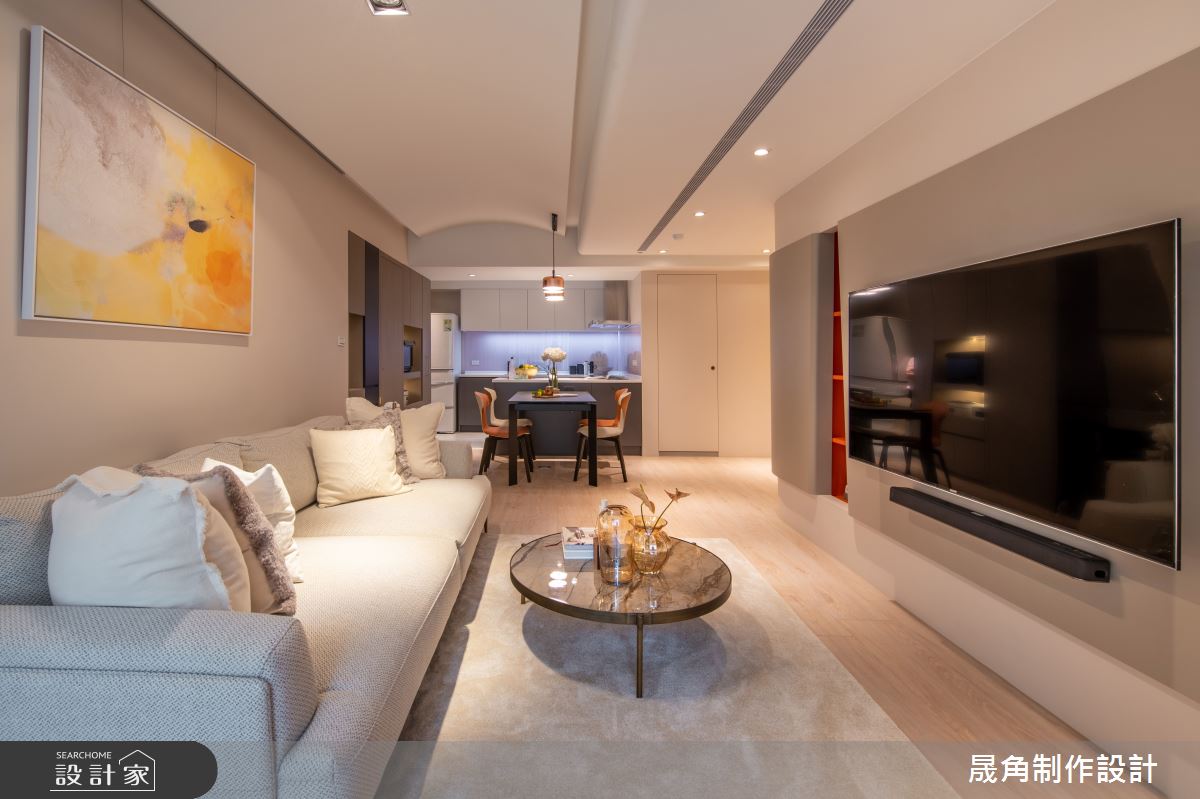 40坪中古屋(5~15年)＿飯店風客廳案例圖片＿晟角制作設計有限公司＿晟角_茉莉之12