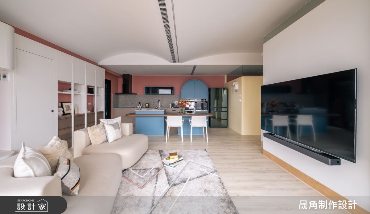 60坪新成屋(5年以下)＿北歐風客廳案例圖片＿晟角制作設計有限公司＿晟角_夢境之12