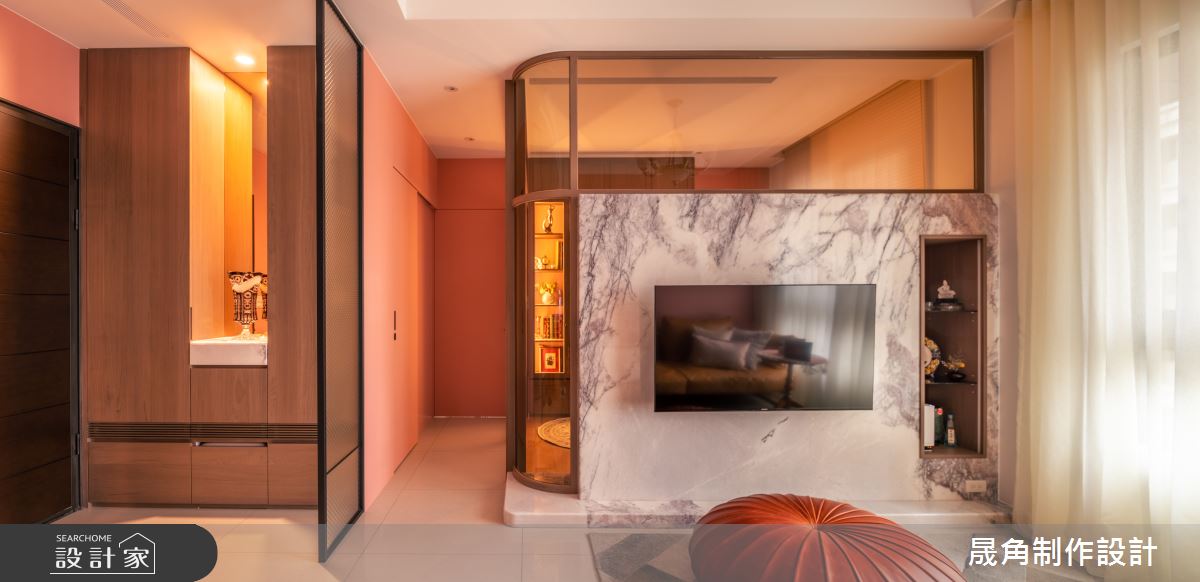 30坪新成屋(5年以下)＿飯店風客廳案例圖片＿晟角制作設計有限公司＿晟角_紅鳶之3