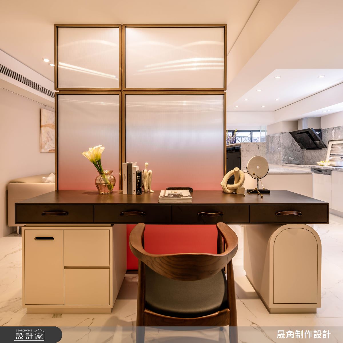 40坪老屋(16~30年)＿飯店風書房工作區案例圖片＿晟角制作設計有限公司＿晟角_初曉之9