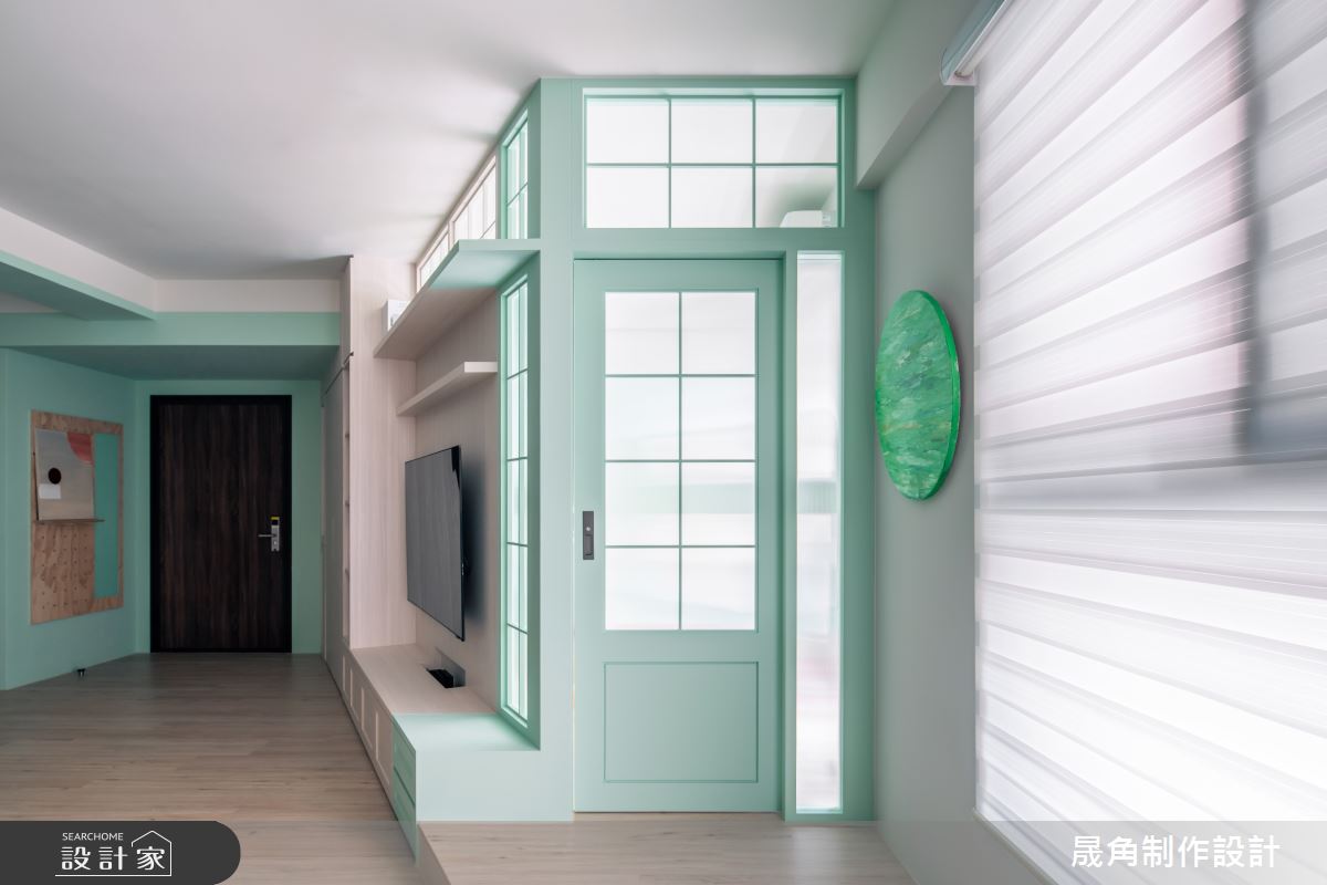 30坪新成屋(5年以下)＿北歐風玄關客廳案例圖片＿晟角制作設計有限公司＿晟角_晴草之12