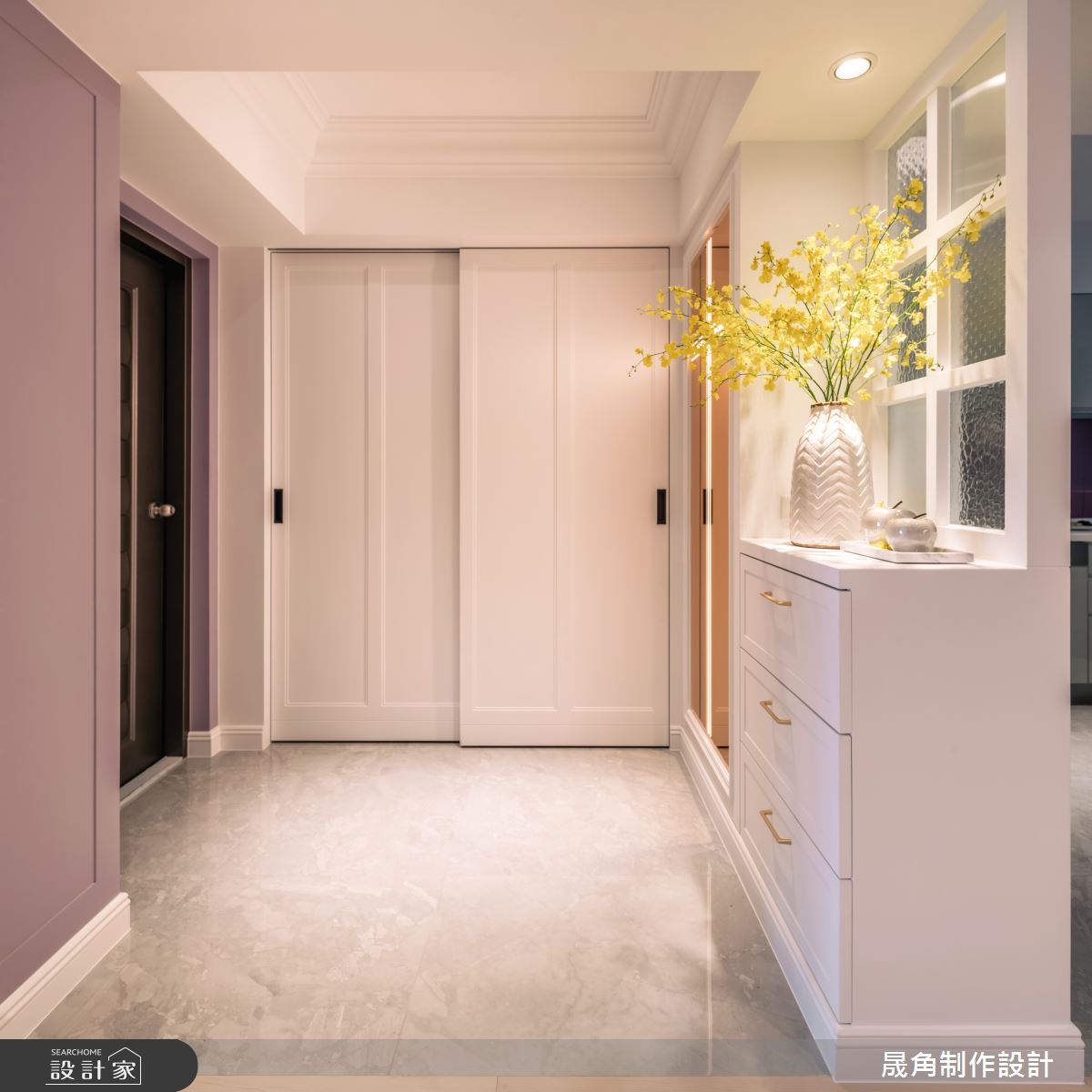 40坪老屋(16~30年)＿飯店風玄關案例圖片＿晟角制作設計有限公司＿晟角_夏娃的宴會之3