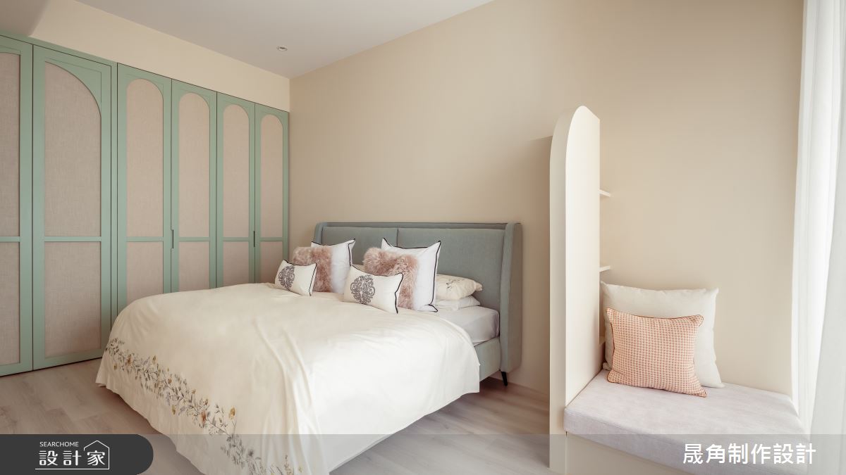 65坪新成屋(5年以下)＿混搭風臥室臥榻案例圖片＿晟角制作設計有限公司＿晟角_荳蔻之151