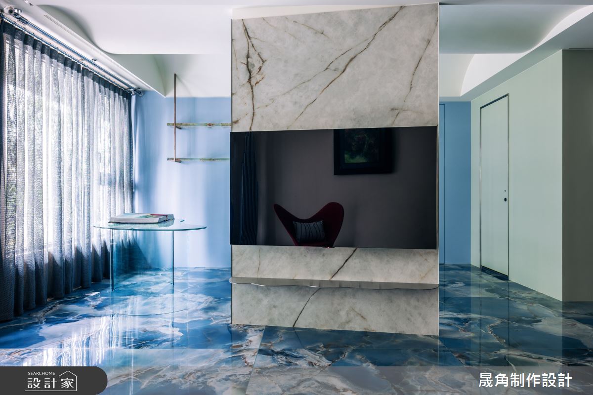 30坪新成屋(5年以下)＿現代風客廳工作區案例圖片＿晟角制作設計有限公司＿晟角_湖濱之5