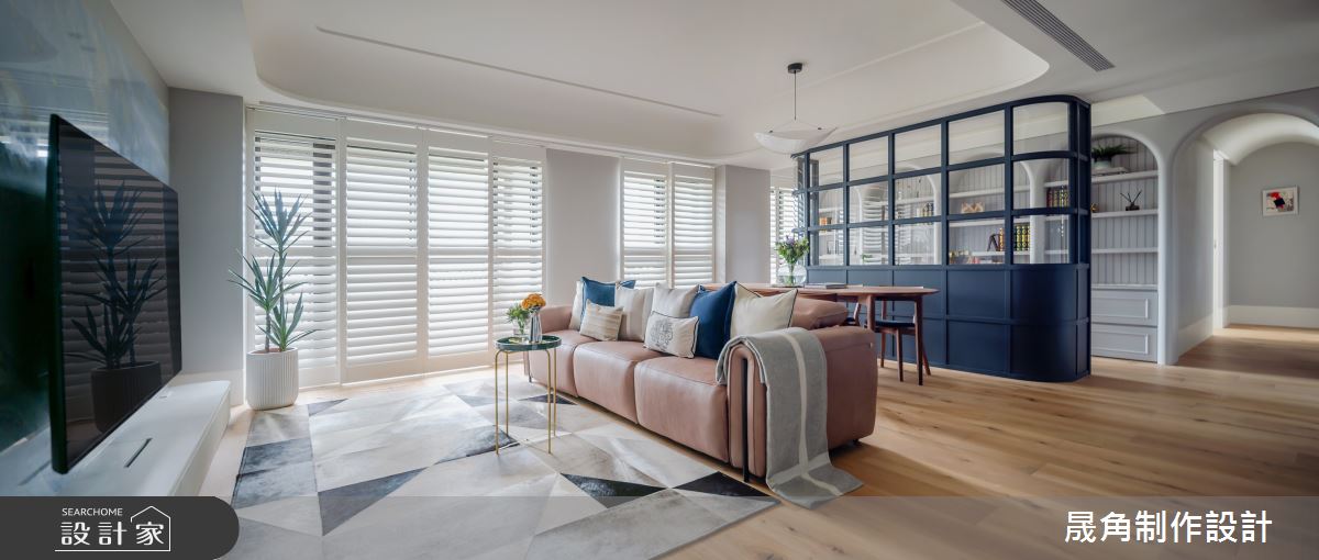 60坪新成屋(5年以下)＿新古典客廳餐廳案例圖片＿晟角制作設計有限公司＿晟角_巴黎左岸之1