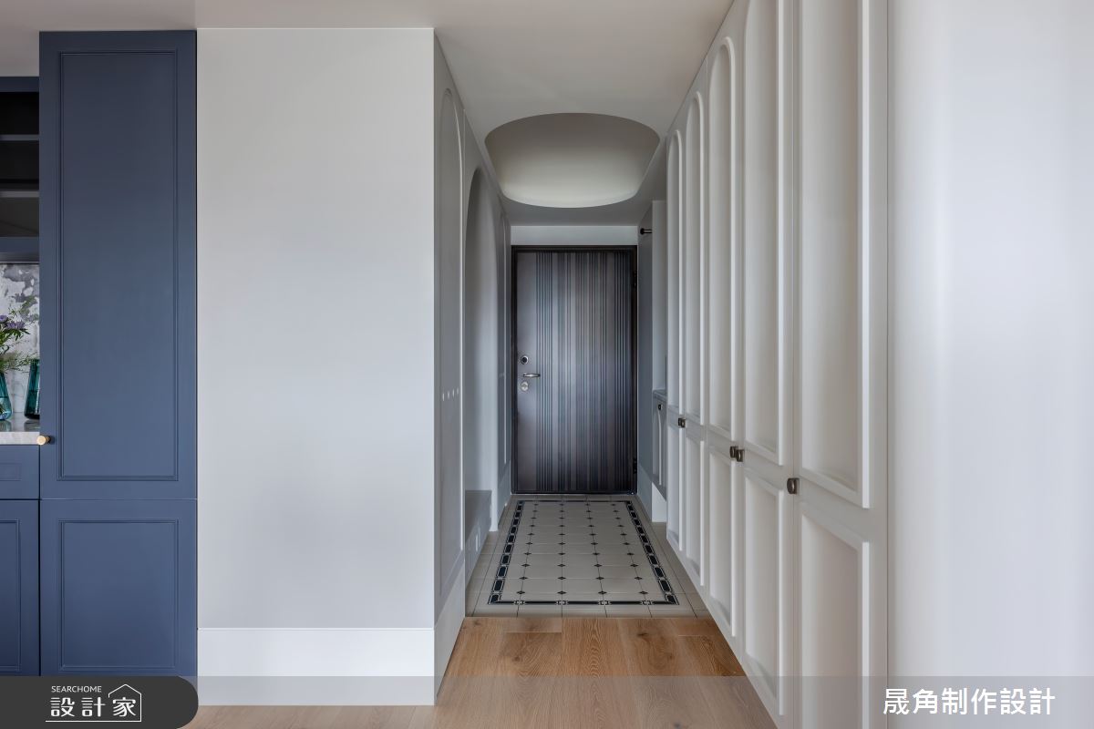 60坪新成屋(5年以下)＿新古典玄關案例圖片＿晟角制作設計有限公司＿晟角_巴黎左岸之2