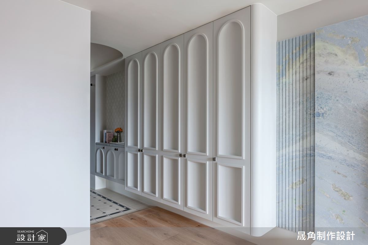 60坪新成屋(5年以下)＿新古典玄關案例圖片＿晟角制作設計有限公司＿晟角_巴黎左岸之3