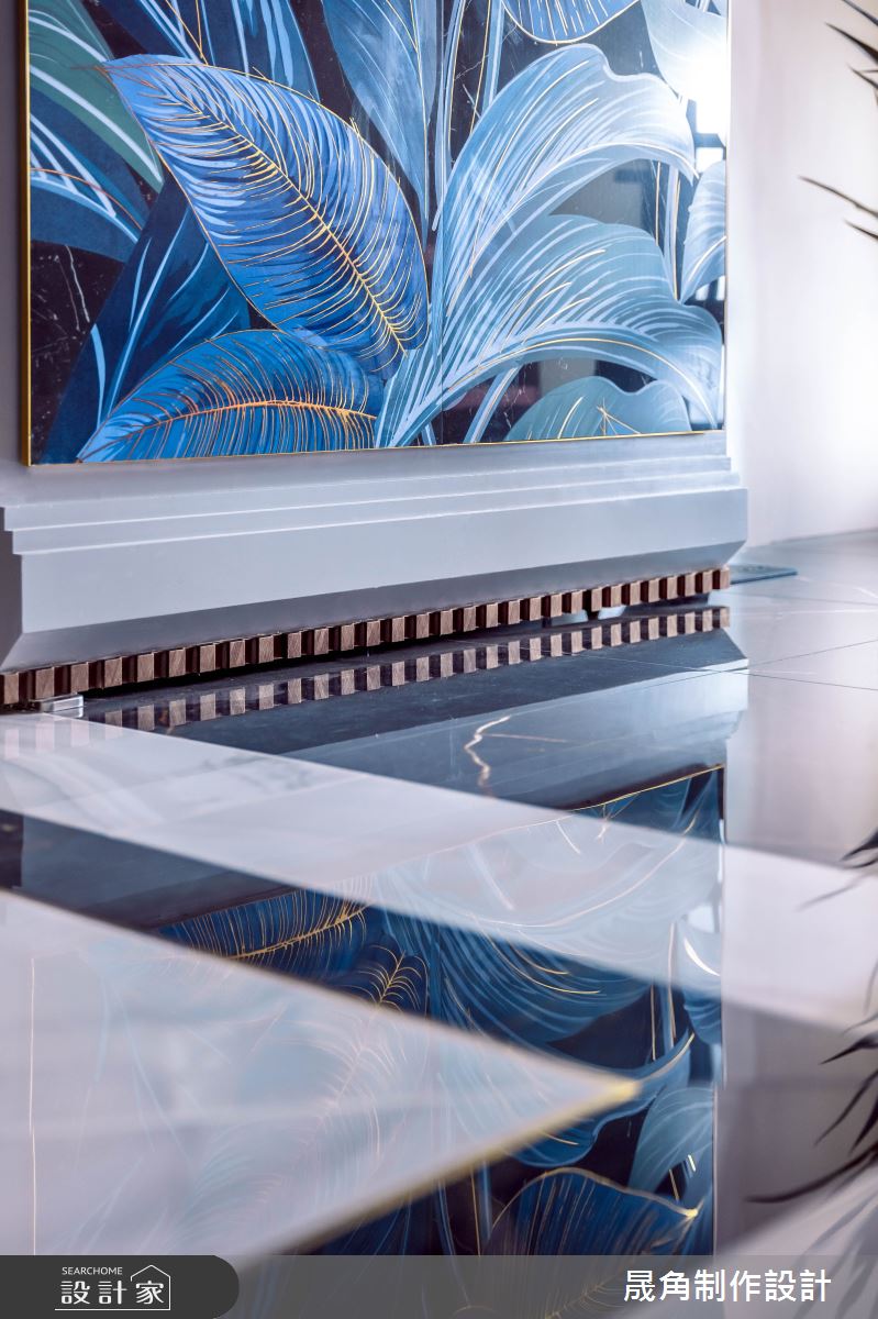 83坪預售屋＿輕奢風玄關案例圖片＿晟角制作設計有限公司＿晟角_山礬 Leisure之6