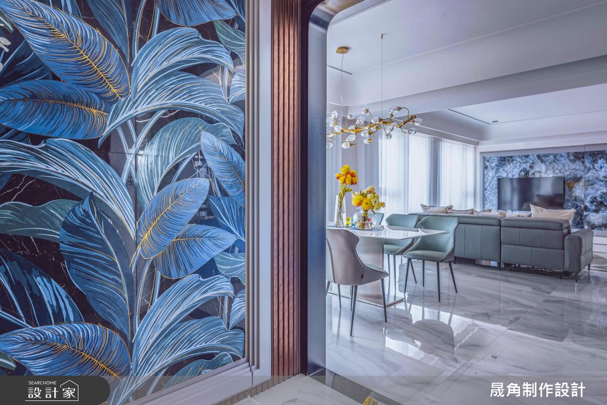 83坪預售屋＿輕奢風玄關客廳餐廳案例圖片＿晟角制作設計有限公司＿晟角_山礬 Leisure之9