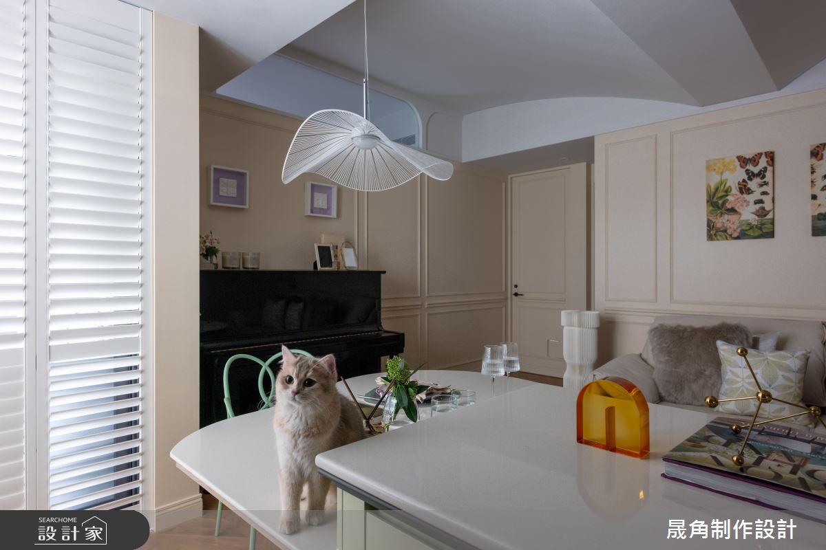 36坪新成屋(5年以下)＿北歐風客廳餐廳案例圖片＿晟角制作設計有限公司＿晟角_夏日香草之10